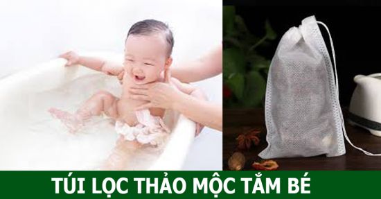 Túi lọc Thảo Mộc Tắm Bé - Mát da, hết rôm sảy, mẩn ngứa Túi lọc Thảo Mộc Tắm Bé - Mát da, hết rôm sảy, mẩn ngứa